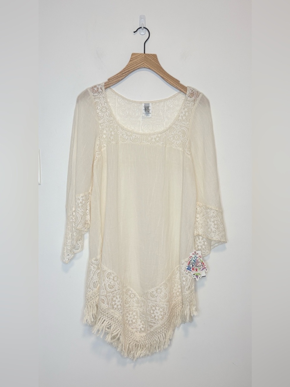 Becca swimwear lace coverup NWT, sz : small